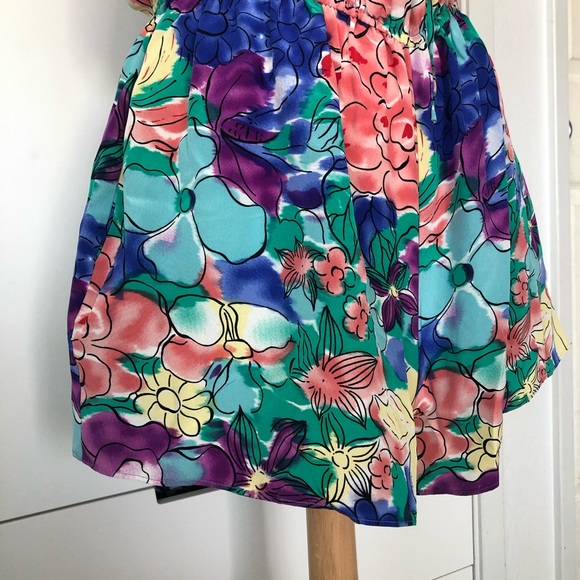 What Comes Around Goes Around Floral Shorts Romper - Picture 6 of 9